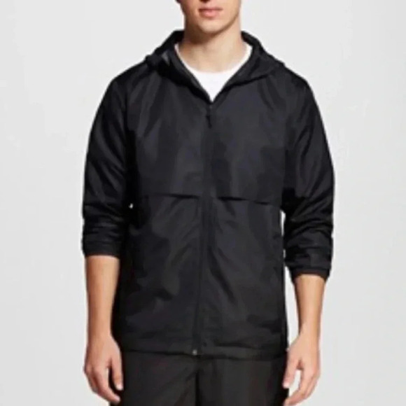 Champion Packable Windbreaker Jacket Ebony Black XXL - Picture 1 of 10